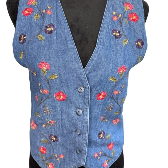 Karen Scott Blue Vest Jackets & Coats - Picture 2 of 8